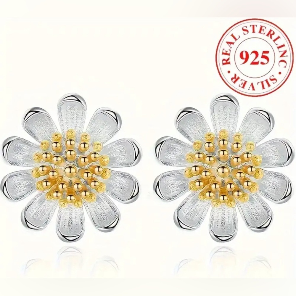 New Real 925 Sterling Silver Earrings